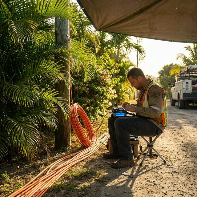 OTDR fiber splicing and testing in the field