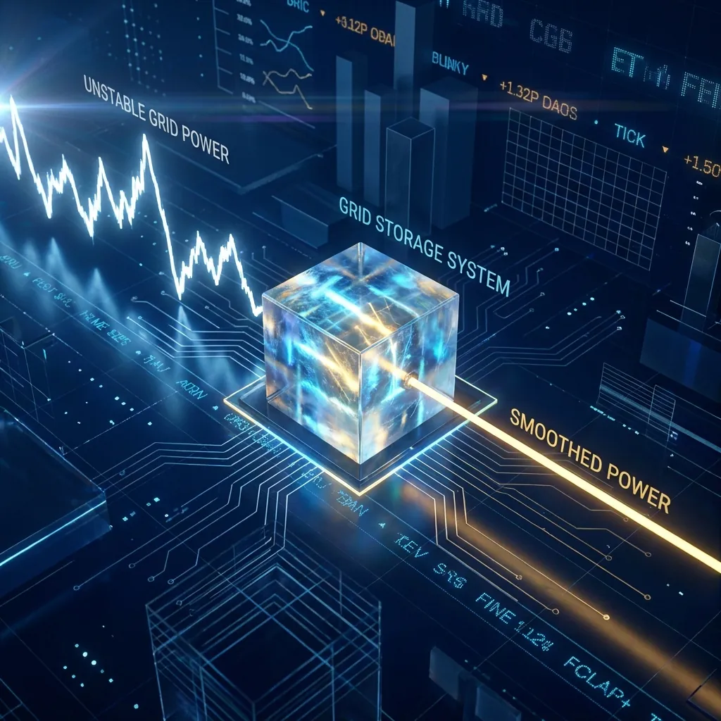 Industrial BESS Grid Smoothing Visualization